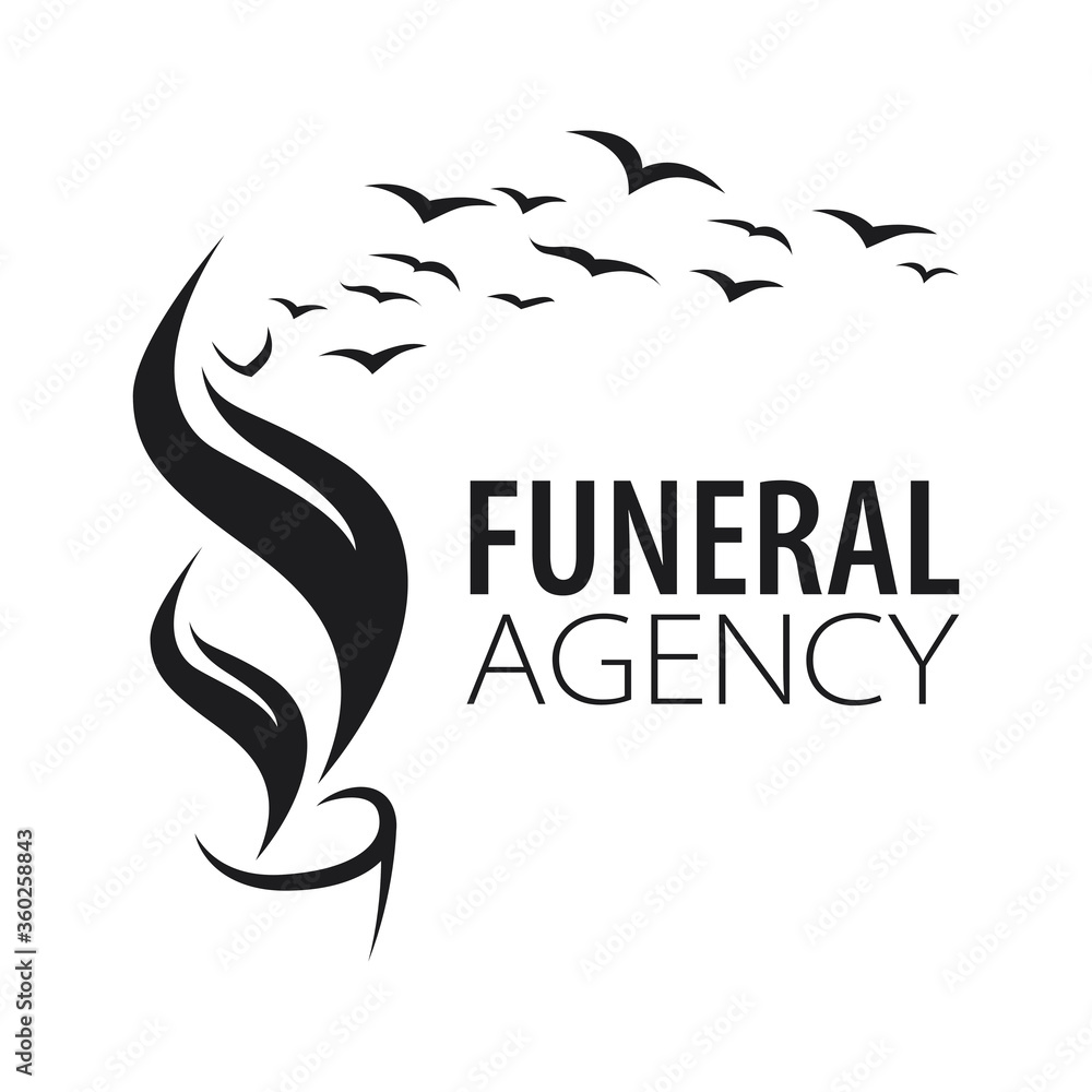Vector logo of funeral and memorial services Stock Vector Adobe Stock
