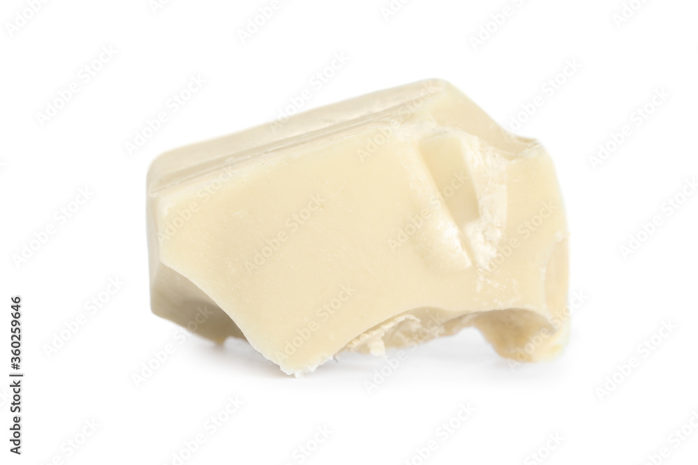 Piece of delicious chocolate isolated on white Piece of delicious chocolate isolated on white