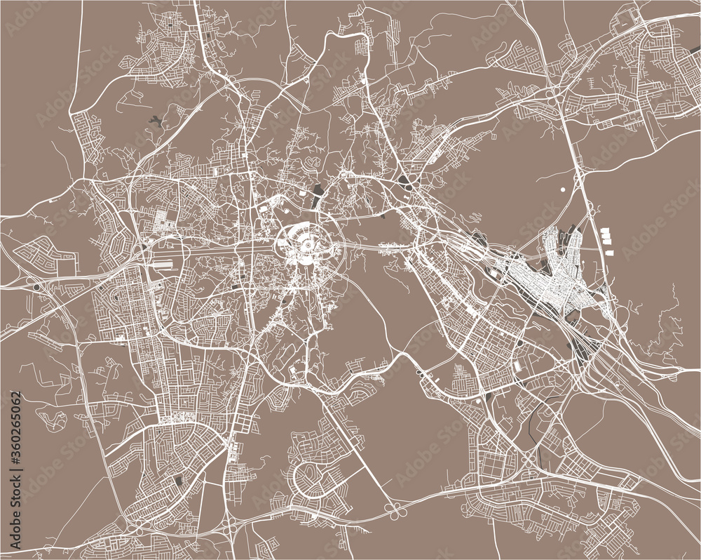 Meka Map map of the city of Mecca, Saudi Arabia Stock Vector | Adobe Stock