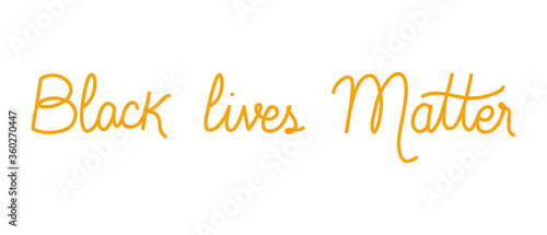 Black lives matter lettering design of Protest justice and racism theme Vector illustration