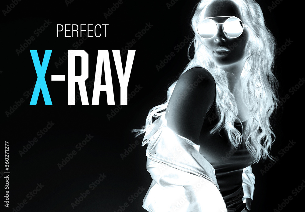 XRay Effect Mockup Stock Template Adobe Stock