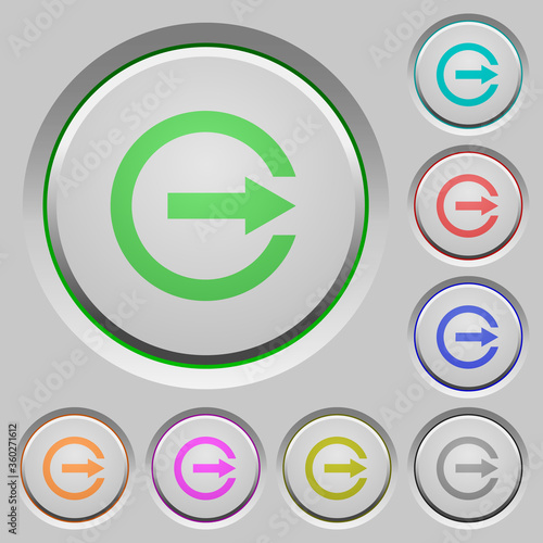 Export with inner arrow push buttons