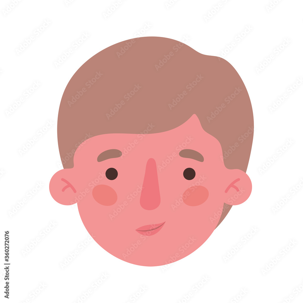 Avatar man cartoon head design, Boy male person people human social media and portrait theme Vector illustration Avatar man cartoon head design, Boy male person people human social media and portrait theme Vector illustration