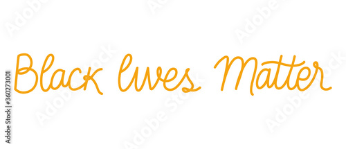 Black lives matter lettering design of Protest justice and racism theme Vector illustration
