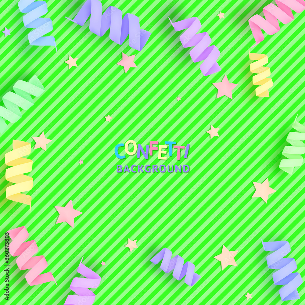 Background with colorful confetti Background with colorful confetti
