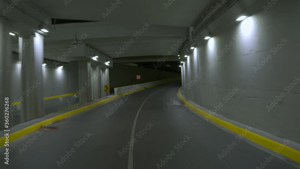 Lonely tunnel in the middle of the night Lonely tunnel in the middle of the night