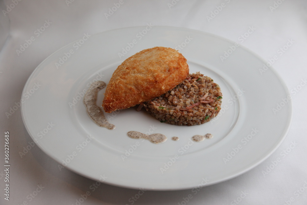 Chicken cutlet with buckwheat Chicken cutlet with buckwheat