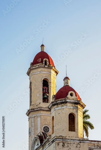 Purisima Concepcion Cathedral, detailed view, Main Square, Cienfuegos, Cienfuegos Province, Cuba photo