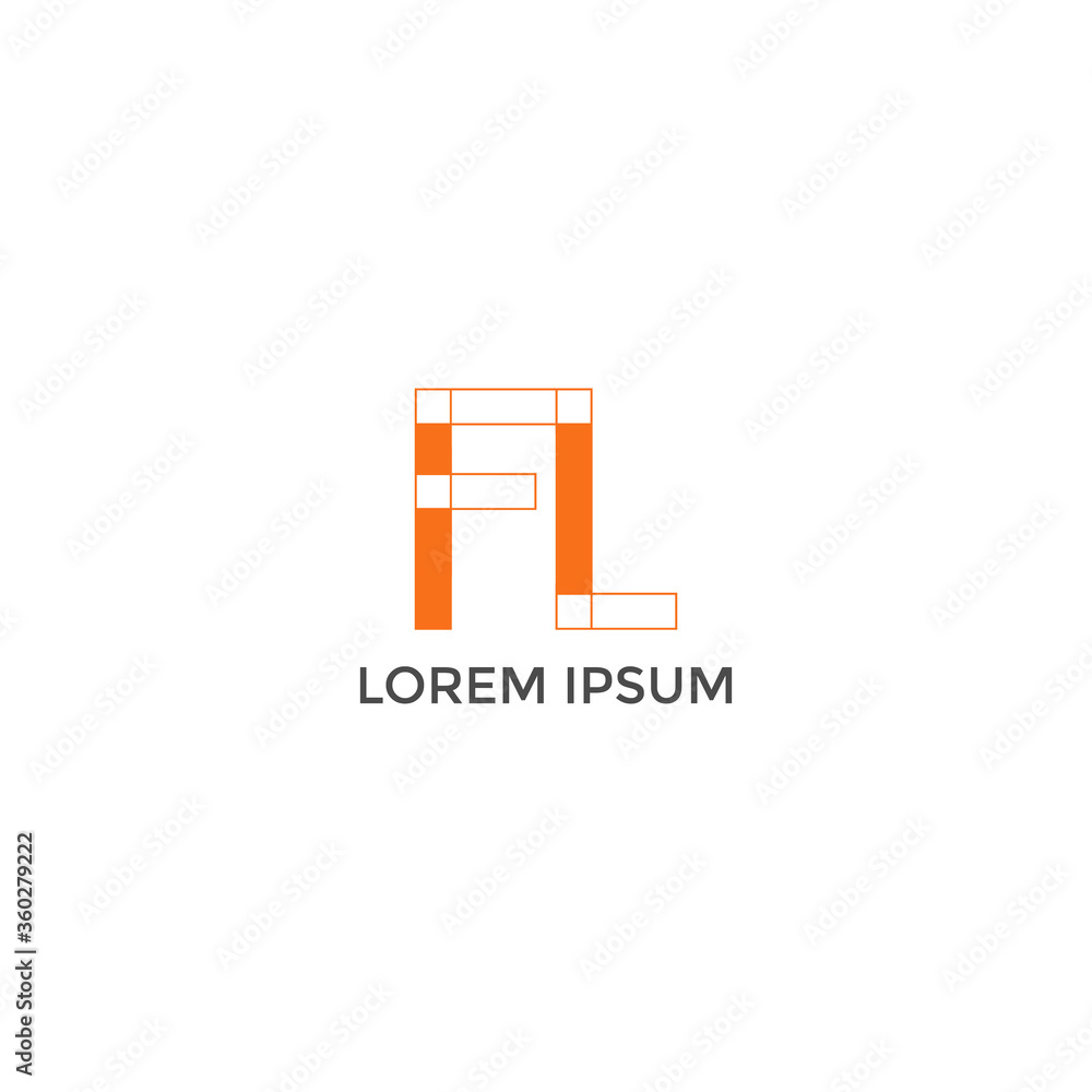 LETTER SIMPLE FL WITH LINE LOGO DESIGN VECTOR FOR YOUR BUSINESS LETTER SIMPLE FL WITH LINE LOGO DESIGN VECTOR FOR YOUR BUSINESS