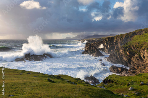 Stormy weather in Western Achill Island, Achill Island, County Mayo, Connacht province, Republic of Ireland photo