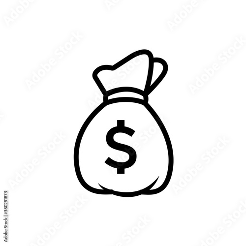 money bag icon vector illustration design