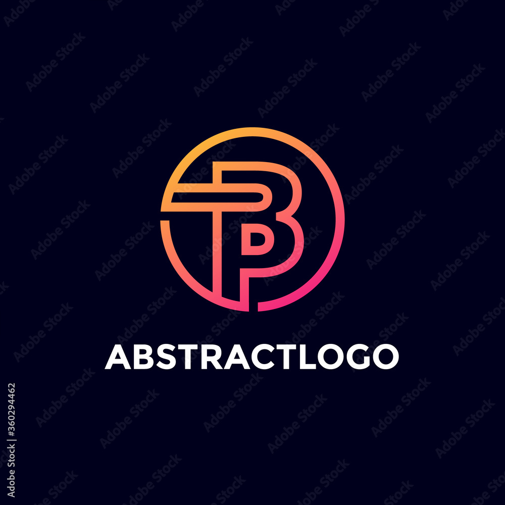 Creative B Letter Logo Icon Design Template with Circle Shape. Creative B Letter Logo Icon Design Template with Circle Shape.