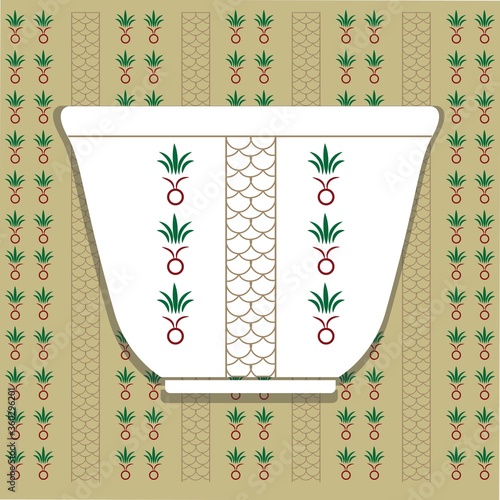 Arabic Coffee Cup cultural design