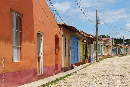 Cuba Trinidad colorful vintage downtown