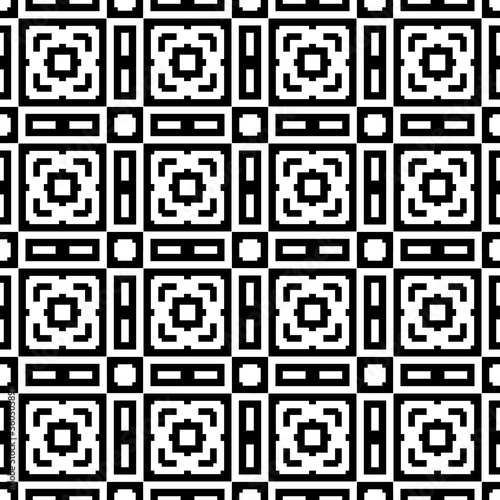 Ethnic ornament. Tribal wallpaper. Embroidery background. Ethnical folk image. Tribe motif. Ancient mosaic. Digital paper, web design, textile print, backdrop. Seamless abstract art. Vector abstract.
