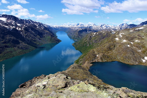 Norway, Norwegen, Jotunheimen, Besseggen, Besseggengrat, Besseggi, Track, Wanderung