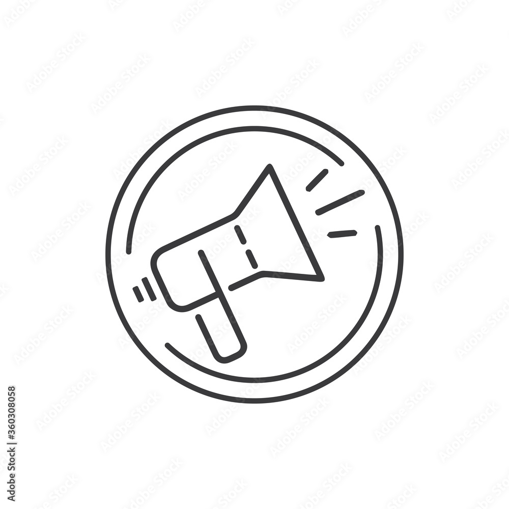 Megaphone vector illustration design template Megaphone vector illustration design template