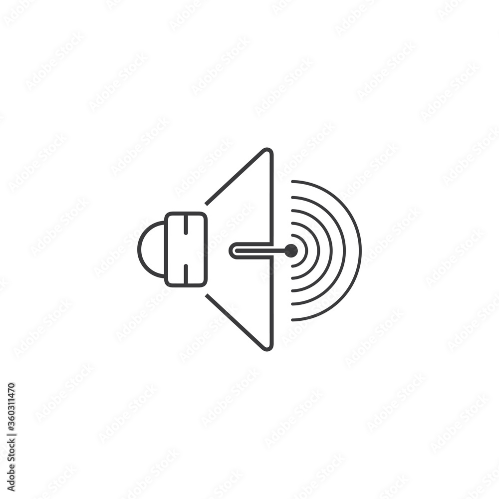 Megaphone vector illustration design template Megaphone vector illustration design template