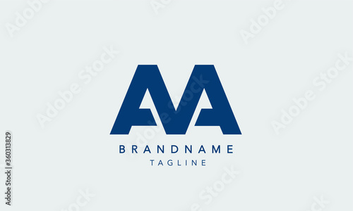 Alphabet letters Initials Monogram logo AA, A and A