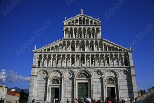 Views of the Pisa plaza in Tuscany