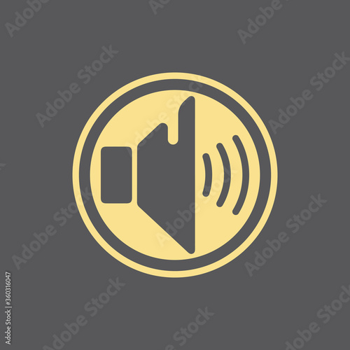 Megaphone vector illustration design template