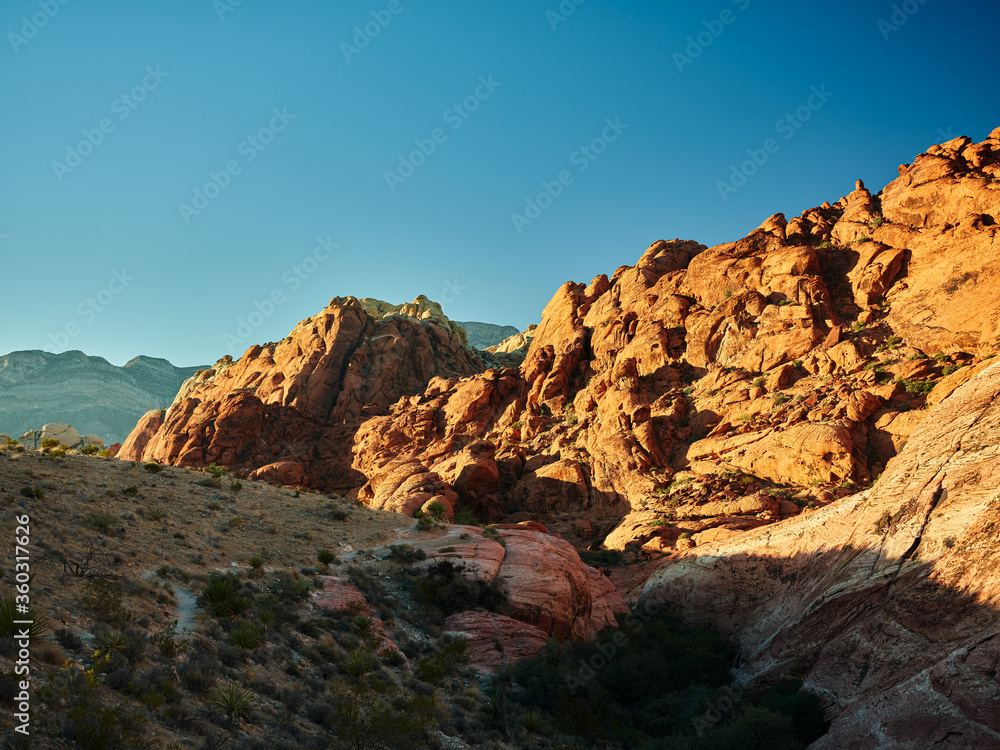 landscape photo of red rock canyon national park in nevada