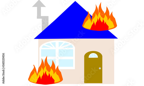 住宅の火事
