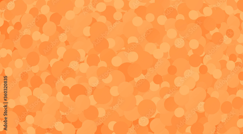 Abstract orange background with circles