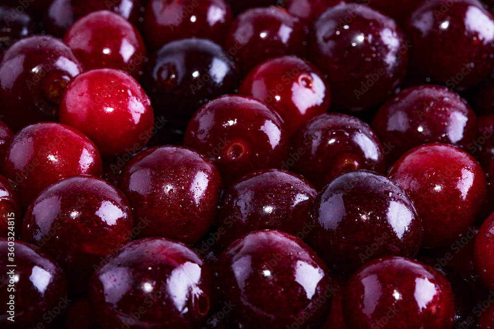 Sweet cherry background. Tasty bright background with cherry. Sweet cherry background. Tasty bright background with cherry.
