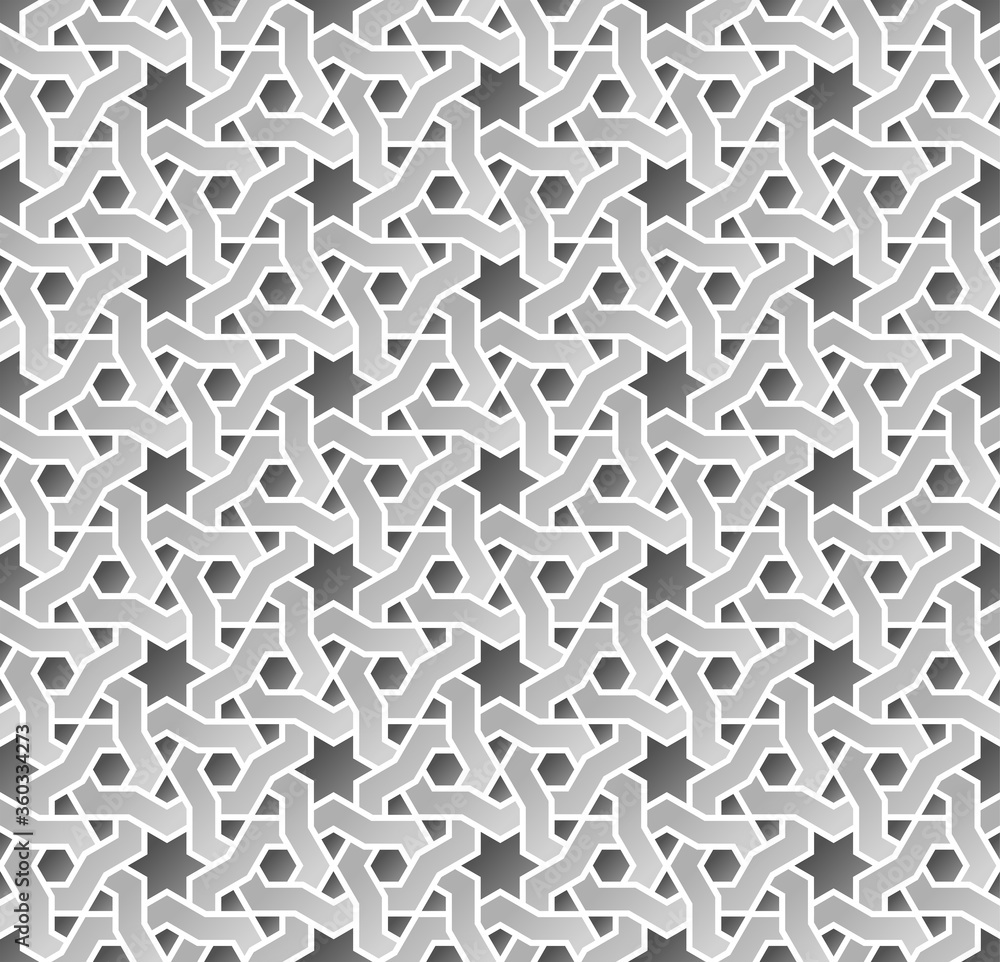Arabic ornament, monochrome background, geometric, seamless pattern, vector Arabic ornament, monochrome background, geometric, seamless pattern, vector
