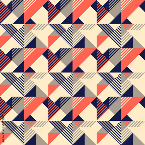 Retro seamless pattern design. Vector illustration.