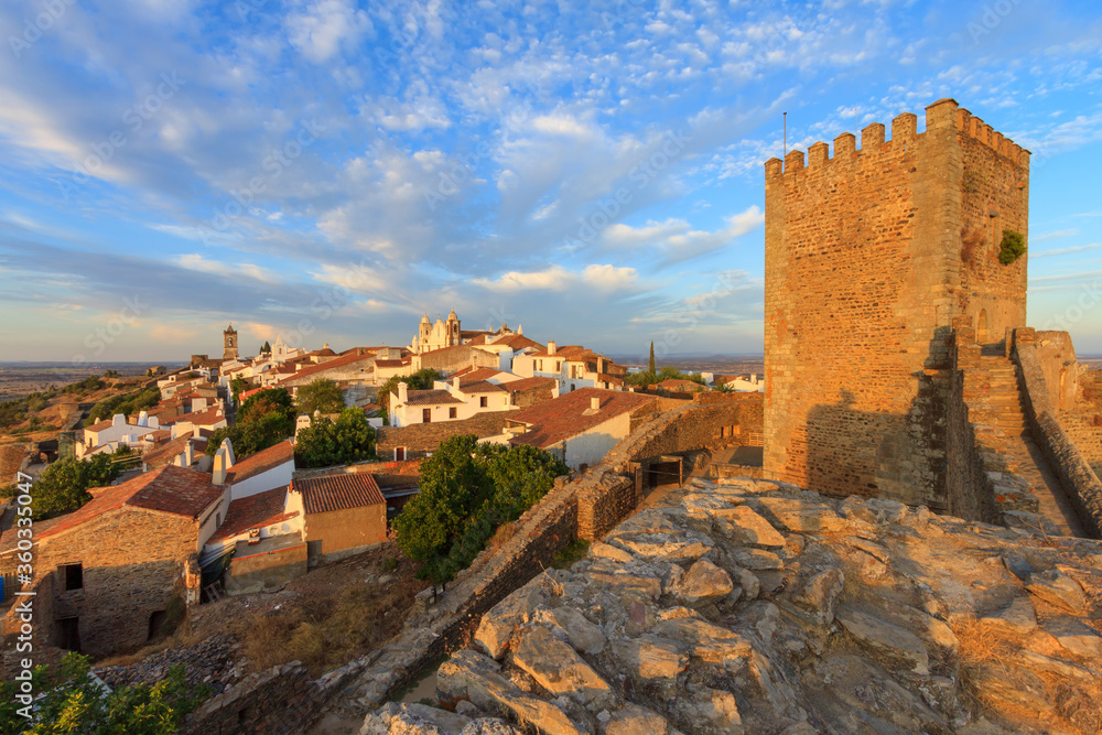 Monsaraz is a tourist attraction in the Alentejo, Portugal. Beautiful medieval village. From the walls of his castle we can contemplate an amazing panoramic view of the Alqueva Lake.
