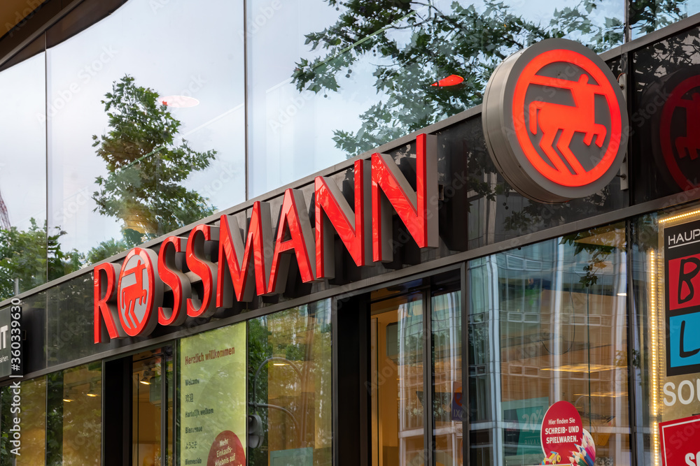 Rossmann store. Rossmann GmbH commonly known as Rossmann Drogeria  Parfumeria Cosmetic Shop is the second largest drugstore chain based in  Germany Stock Photo | Adobe Stock