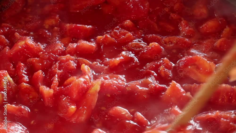 Close up of stewed tomatoes Close up of stewed tomatoes