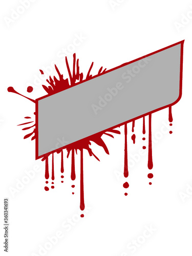 Blut Rahmen Umrandung text 
