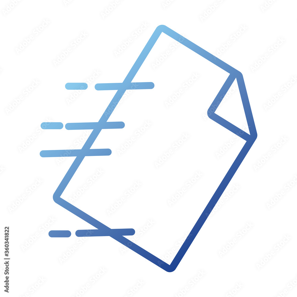 paper document with speed gradient style icon paper document with speed gradient style icon