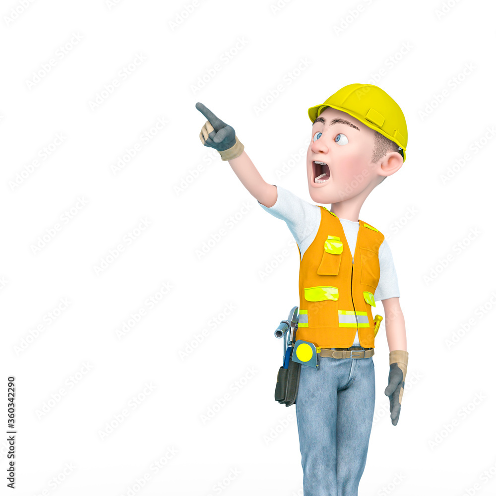 builder cartoon is saying look that builder cartoon is saying look that