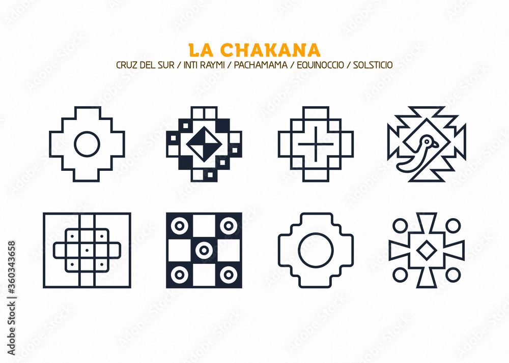 Inca Cross Chakana, Inti Raymi Ecuador, Peru emblematic symbol of an ...