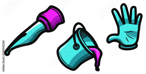 set tools photoshop or illustrator animated