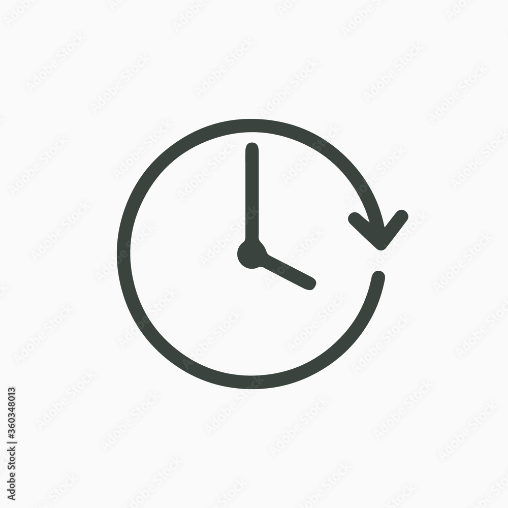 Passage of time icon vector. EPS 10 Passage of time icon vector. EPS 10