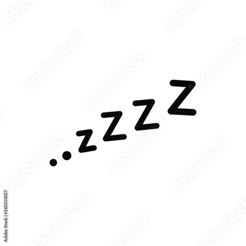 Vector illustration, business scribing doodle. "ZZZZ" lettering. EPS 10
