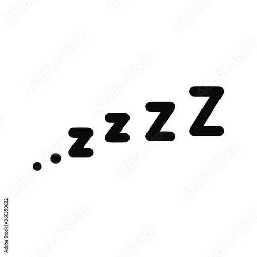 Vector illustration, business scribing doodle. "ZZZZ" lettering. EPS 10
