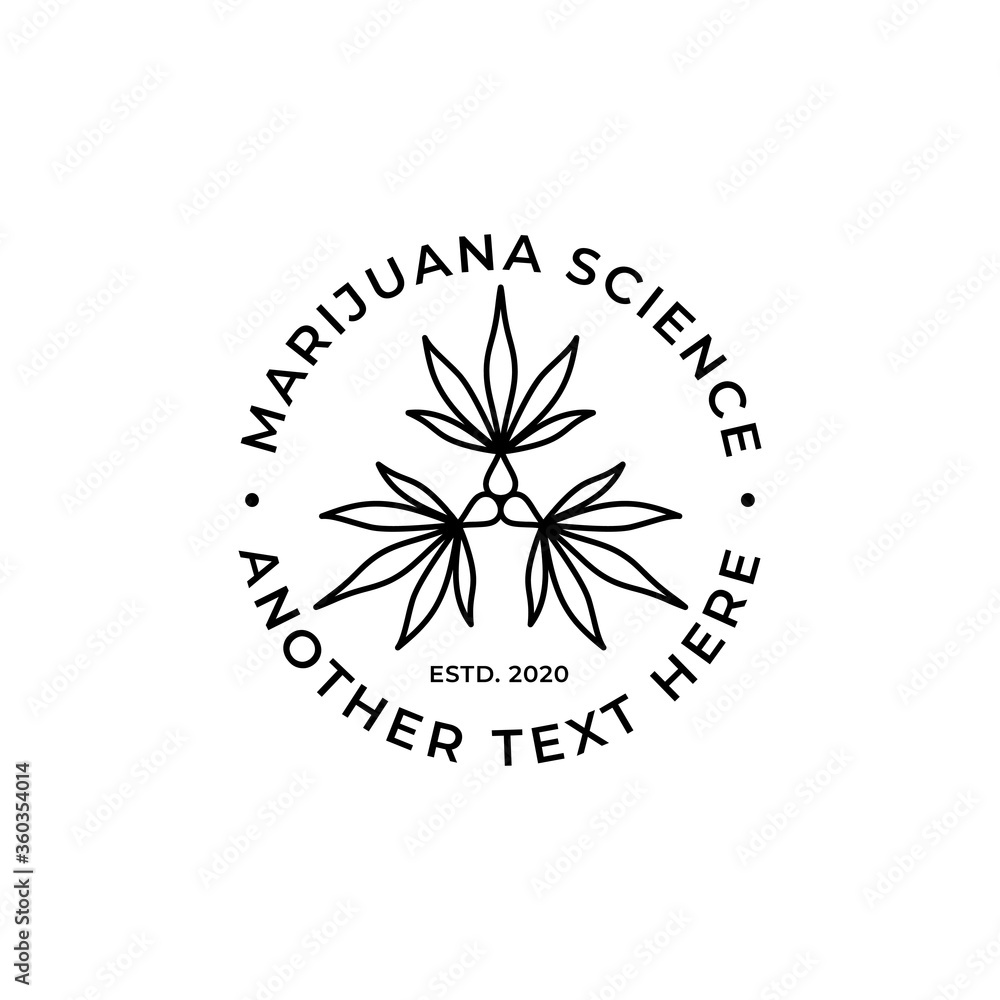MODERN MARIJUANA SCIENCE PREMIUM LOGO TEMPLATE MODERN MARIJUANA SCIENCE PREMIUM LOGO TEMPLATE