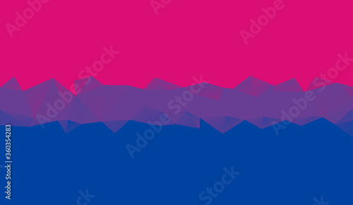 Polygonal bisexual pride flag