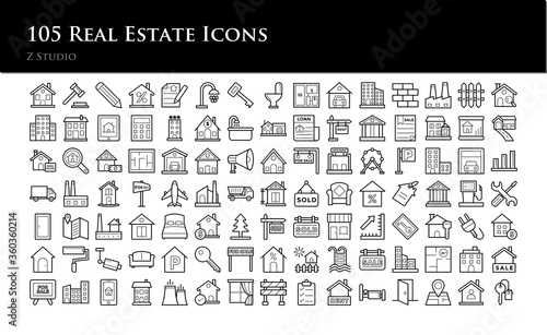 105 Real Estate Icons