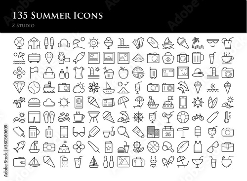 135 Summer Icons