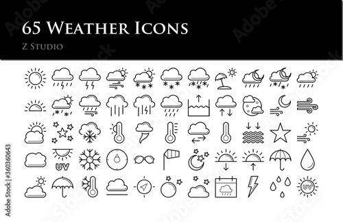 65 Weather Icons