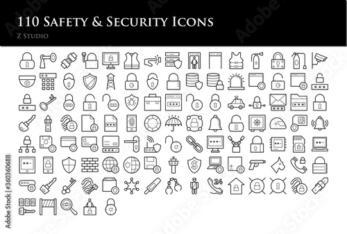 110 Safety & Security Icons
