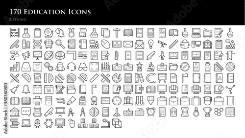170 Education Icons