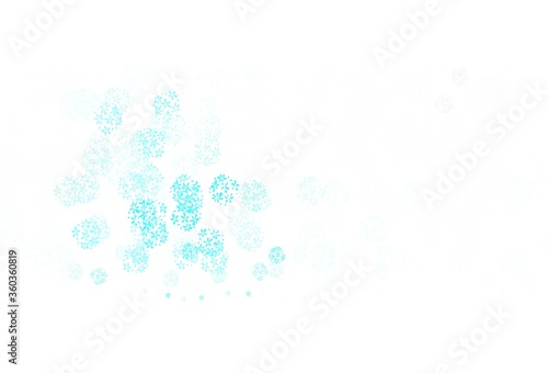 Light Pink  Blue vector pattern with random forms.